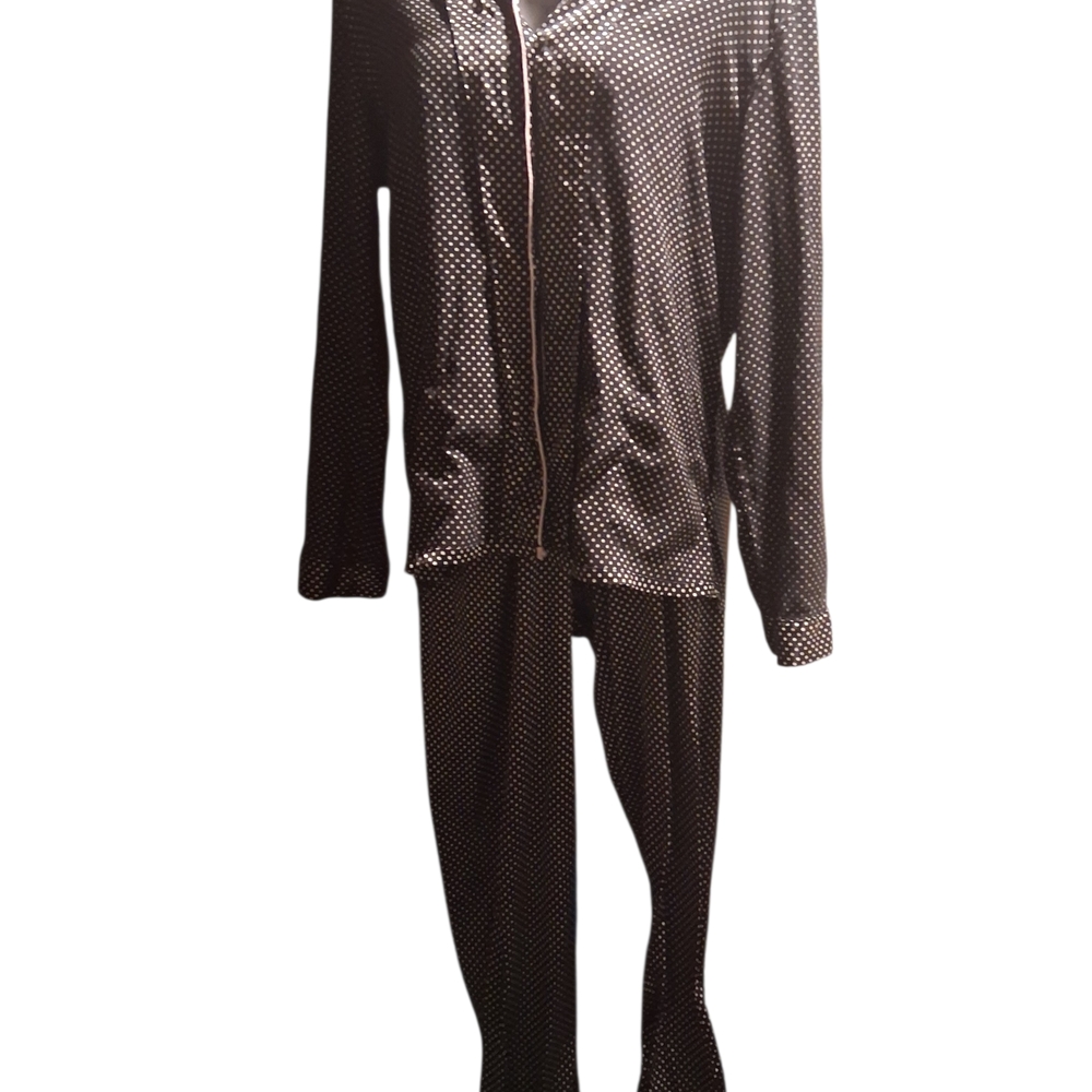 Victoria's Secret Black and White Polka Dot Pajama Set